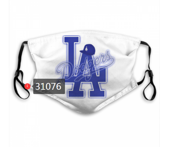 2020 Los Angeles Dodgers Dust mask with filter 6->mlb dust mask->Sports Accessory